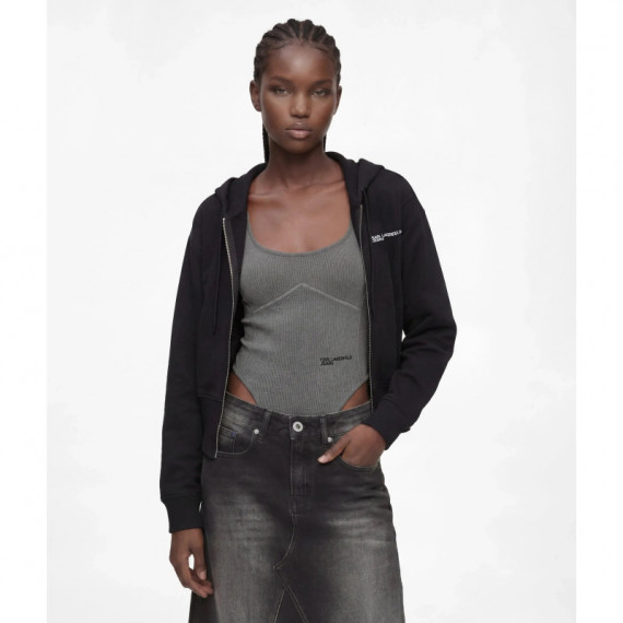 Sudadera con Capucha Milano con Cremallera de Karl Lagerfeld  KARL LAGERFELD JEANS