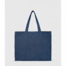 Bolso Shopper de Tejido Vaquero con Logotipo de Karl Lagerfeld  KARL LAGERFELD JEANS