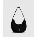 Bolso con Logo K en Forma de Media Luna de Karl Lagerfeld  KARL LAGERFELD JEANS