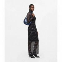 Bolso de Hombro Vaquero de Media Luna con la Inicial K de Karl Lagerfeld  KARL LAGERFELD JEANS