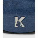Bolso de Hombro Vaquero de Media Luna con la Inicial K de Karl Lagerfeld  KARL LAGERFELD JEANS