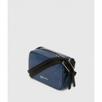 Bolso Bandolera Denim con el Logo K de Karl Lagerfeld  KARL LAGERFELD JEANS