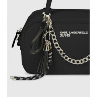 Bolso Bandolera con Asa Superior con Charms de Karl Lagerfeld  KARL LAGERFELD JEANS