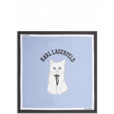 KARL LAGERFELD - Ikon Choupette Print Slk Scarf - 1KZ - B4W33095/1KZ