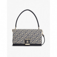 Th Her Med Crossover Blue Monogram  TOMMY HILFIGER