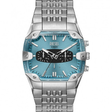 Reloj Spiked Cushion Plateado  DIESEL