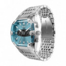Reloj Spiked Cushion Plateado  DIESEL