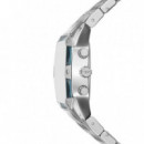 Reloj Spiked Cushion Plateado  DIESEL