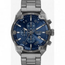 Reloj Spiked Gunmetal E/azul  DIESEL