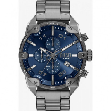 Reloj Spiked Gunmetal E/azul  DIESEL