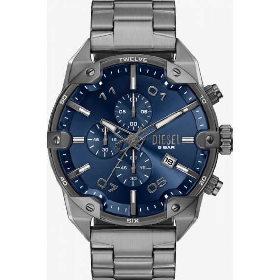 Reloj Spiked Gunmetal E/azul  DIESEL