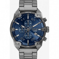 Reloj Spiked Gunmetal E/azul  DIESEL