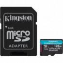Tarjeta de Memoria KINGSTON Micro Sdxc 128GB CLASE10 Uhs-i 200MB/S A2 U3 V30