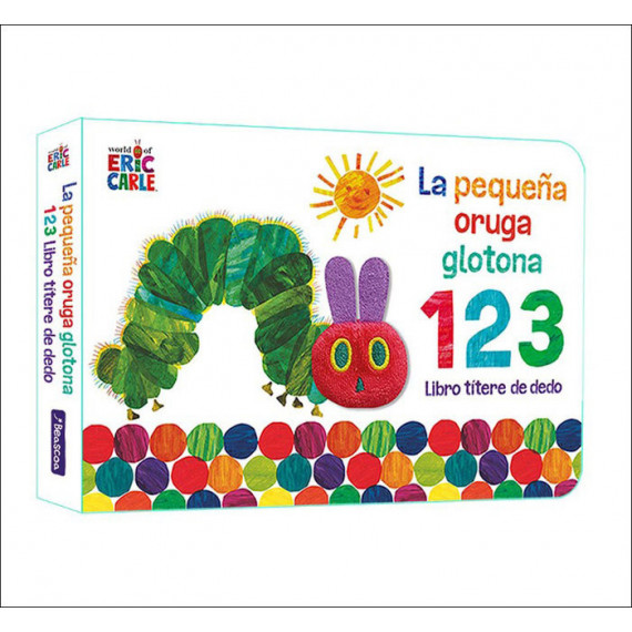 LA PEQUEÑA ORUGA GLOTONA 1 2 3 LIBRO TITERE DE DEDO