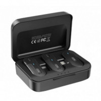 Micrófono Inalámbrico de Solapa XO con Caja de Carga y Conector Lightning
