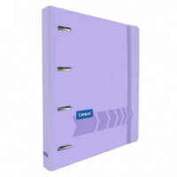 Carpeta Ringbook CAMPUS University 4 Anillas con Recambio Violeta Pastel