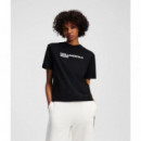 Camiseta con logotipo de Karl Lagerfeld