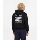 Sudadera con Capucha con Logotipo Cuadrado Degradado de Karl Lagerfeld  KARL LAGERFELD JEANS