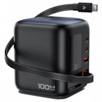 Cargador Sobremesa ACEFAST Z10 100W Gan con 3X Usb-c y 1X Usb-a con Pantalla