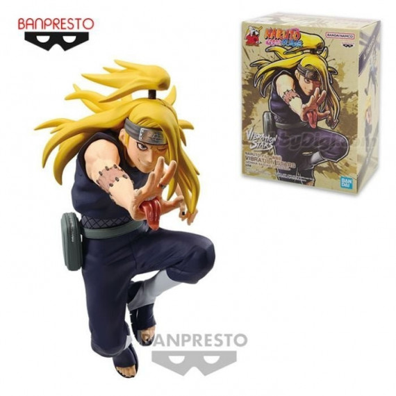 Figura Deidara Naruto Shippuden Vibration Stars Uchiha Sasuke & Deidara  BANDAI