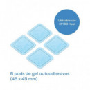 BEURER Set de 8 Electrodos Para Tens EM 59 Pads de Gel Adhesivos