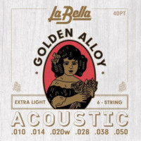 Juego Cuerdas LA BELLA Acustica Golden Alloy Extra