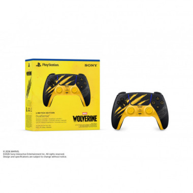 Mando Dualsense Ed.lim. Marvel Lobezno Amarillo de Comabate PS5  SONY