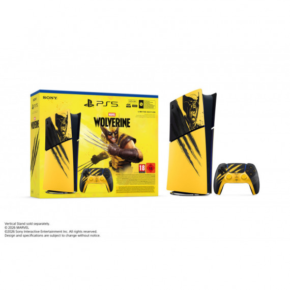 Consola PS5 Digital Ed. Lim. Marvel Lobezno Amarillo Combate  SONY