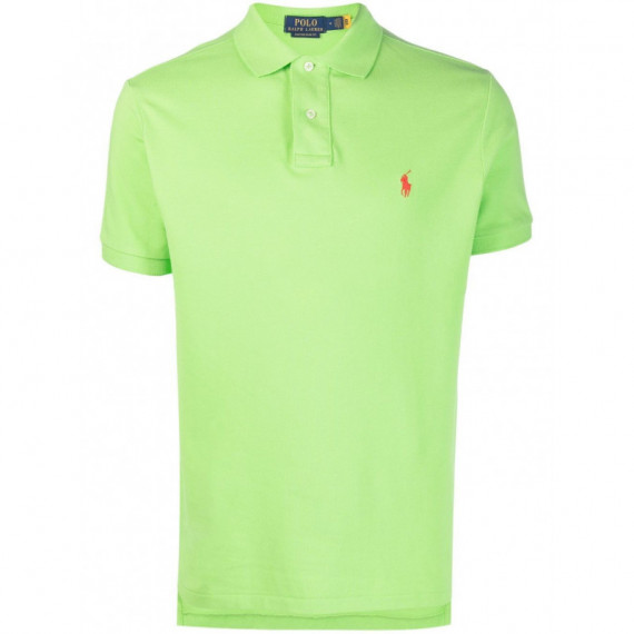Polo RALPH LAUREN - SSKCCMSLM1-SHORT Sleeve-knit - Kiwi Lime C3867 - 710782592019/KIWI Lime C3867