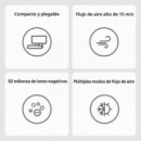XIAOMI H101 Secador Compacto y Plegable con 20.000RPM Iónico Blanco