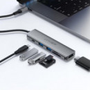 ACEFAST J18 Hub Usb-c 6-1 con 2X Usb-a, 1X Usb-c, Hdmi, Lector Sd/micro