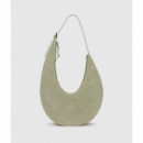 Klj Rounded Suede Hobo Tea  KARL LAGERFELD
