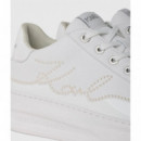 Kapri Pearl Signia Line White Lthr / Mon  KARL LAGERFELD