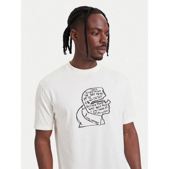 T-shirt Crewneck Champagne  KARL LAGERFELD