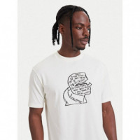 T-shirt Crewneck Champagne  KARL LAGERFELD