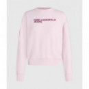 Klj Reg Essential Logo Sweat Lilac Snow  KARL LAGERFELD
