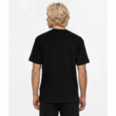 Klj Reg Ss Waffle Tee Black  KARL LAGERFELD
