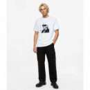 Klj X Pt Relaxed Karl Tee White  KARL LAGERFELD