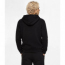 Klj Waffle Zip-up Hoodie Black  KARL LAGERFELD