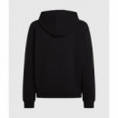 Klj Waffle Zip-up Hoodie Black  KARL LAGERFELD