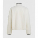 Klj Boxy Half-zip Fleece Egret  KARL LAGERFELD