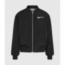 Klj Reversible Faux Fur Bomber Egret  KARL LAGERFELD
