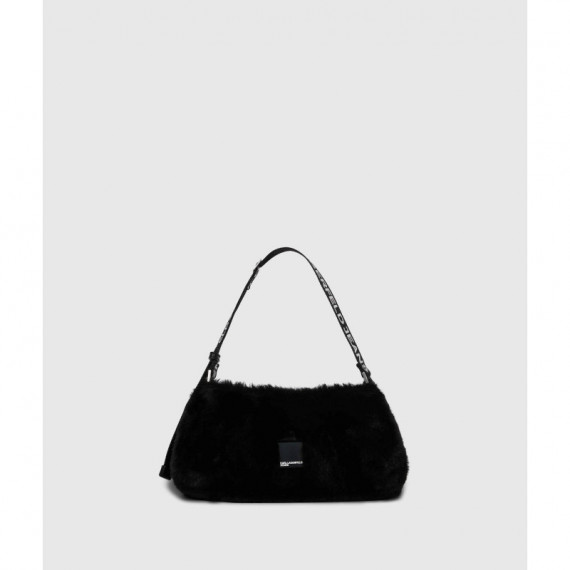 Klj Box Logo Ew Shb Furry Black  KARL LAGERFELD