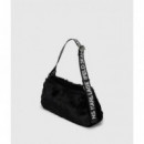 Klj Box Logo Ew Shb Furry Black  KARL LAGERFELD