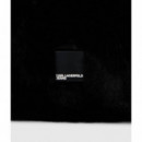 Klj Box Logo Ew Shb Furry Black  KARL LAGERFELD
