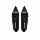 Pasha  Signia Curve Court Black Lthr  KARL LAGERFELD