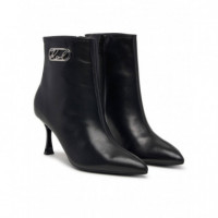 Sienna Signia Curve Ankle Boot Black Lth  KARL LAGERFELD