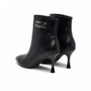 Sienna Signia Curve Ankle Boot Black Lth  KARL LAGERFELD