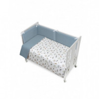 Set 2 Pzas Funda Nórdica+ Chichonera Desenfundable Serengueti INTERBABY