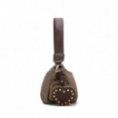 XTI Bolso Bandolera con Cierre de Cremallera 184653-TAUPE
